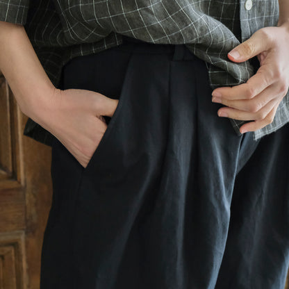 SALUÉ／【受注商品】エッグチノパンツ／コットンリネン  size 0