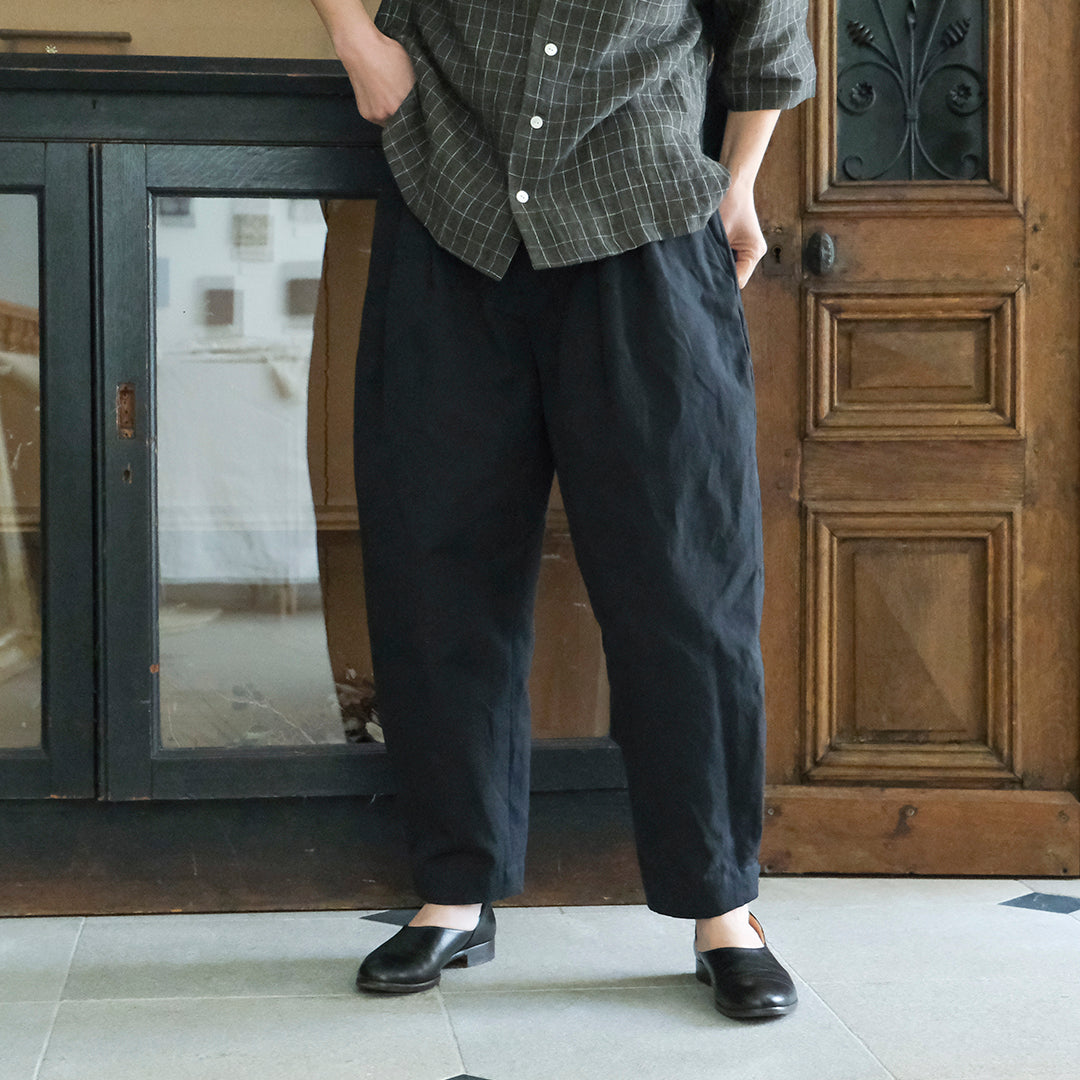 SALUÉ／【受注商品】エッグチノパンツ／コットンリネン  size 0