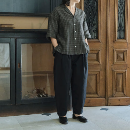 SALUÉ／【受注商品】エッグチノパンツ／コットンリネン  size 0