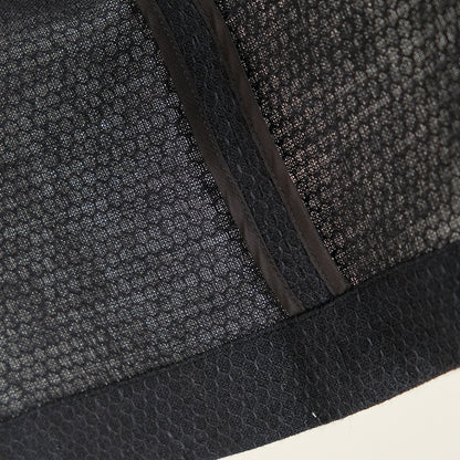 ［SALUÉ］ラウンドネックロングジレ／ウールリネンジャカードformal