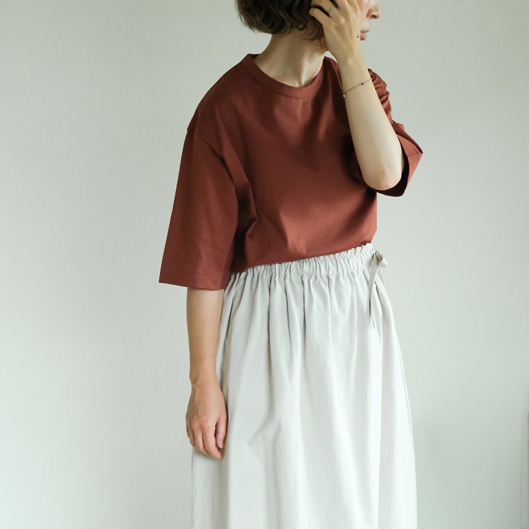 ［SALUÉ］white label スムース ハーフスリーブTシャツ