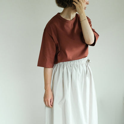 ［SALUÉ］white label スムース ハーフスリーブTシャツ