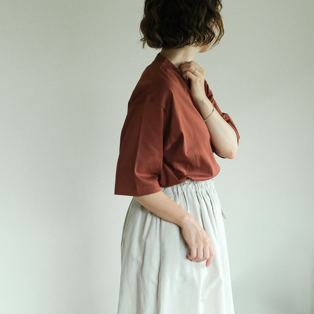 ［SALUÉ］white label スムース ハーフスリーブTシャツ