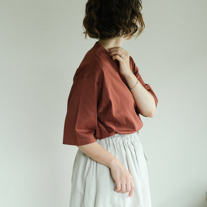 ［SALUÉ］white label スムース ハーフスリーブTシャツ