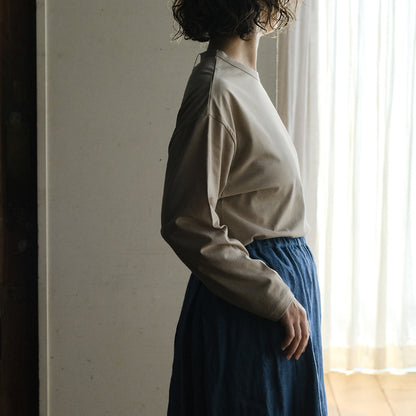 ［SALUÉ］white label スムース ロングスリーブTシャツ（リニューアル）