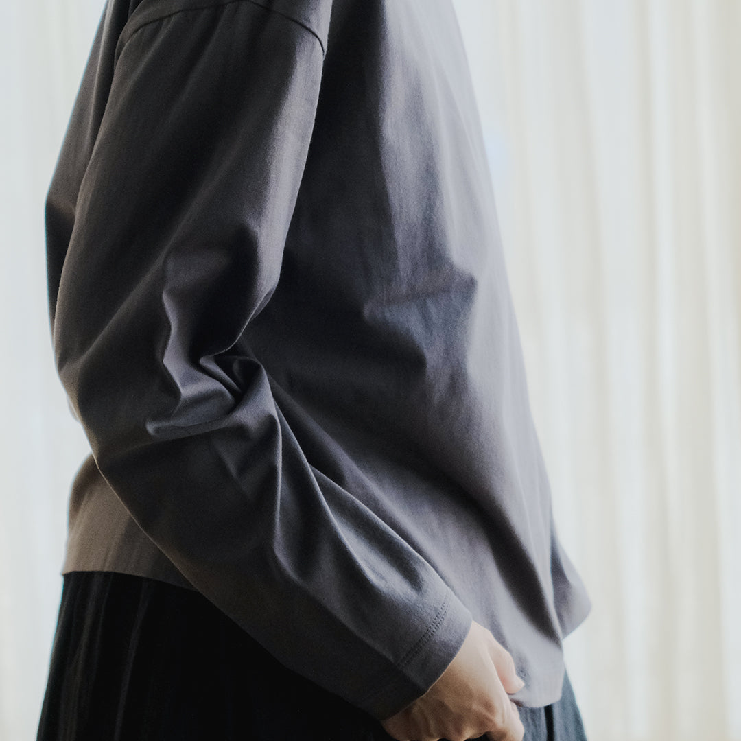 ［SALUÉ］white label スムース ロングスリーブTシャツ（リニューアル）