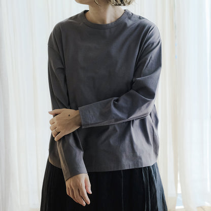 ［SALUÉ］white label スムース ロングスリーブTシャツ（リニューアル）