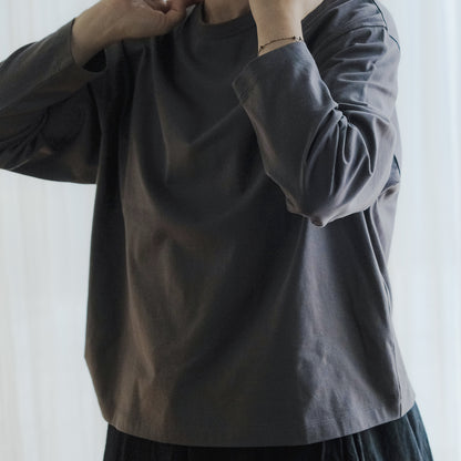 ［SALUÉ］white label スムース ロングスリーブTシャツ（リニューアル）