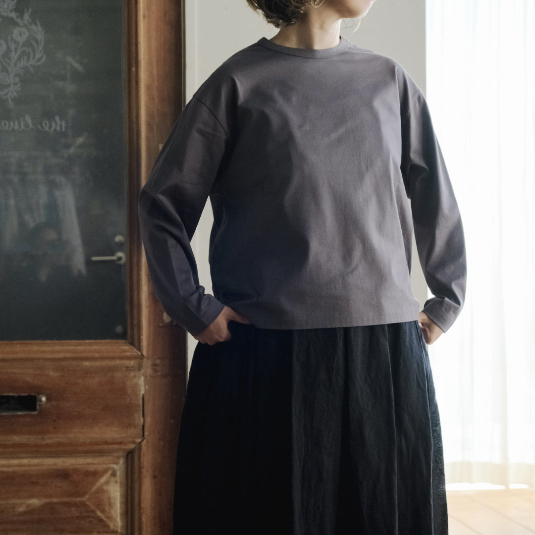 ［SALUÉ］white label スムース ロングスリーブTシャツ（リニューアル）