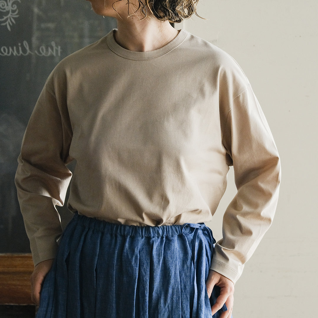 ［SALUÉ］white label スムース ロングスリーブTシャツ（リニューアル）