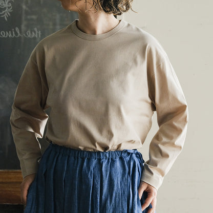 ［SALUÉ］white label スムース ロングスリーブTシャツ（リニューアル）