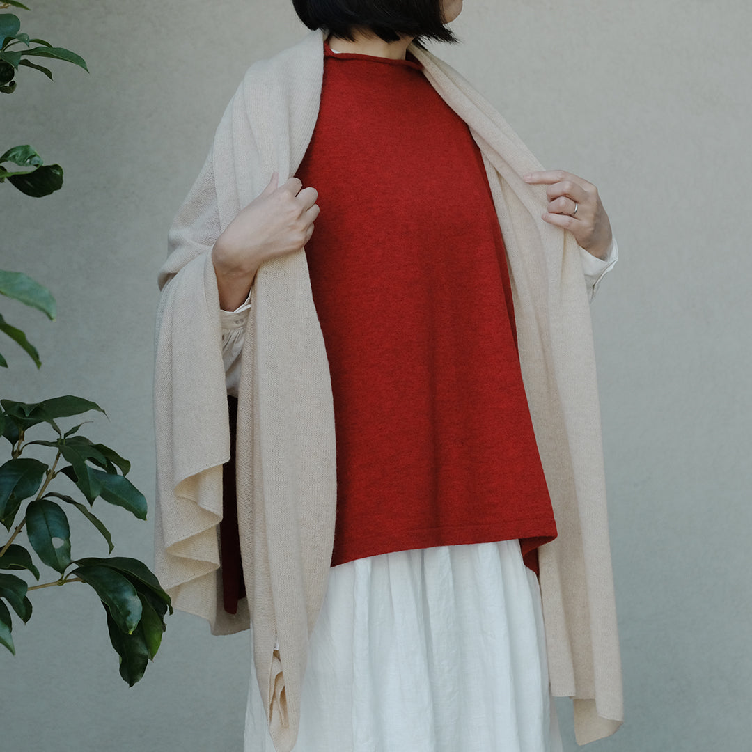 ［FREEMAN--B］ゆる編み天竺ストール　大