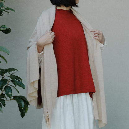 ［FREEMAN--B］ゆる編み天竺ストール　大