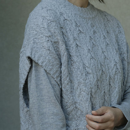 ［FREEMAN--B］柄編みベスト