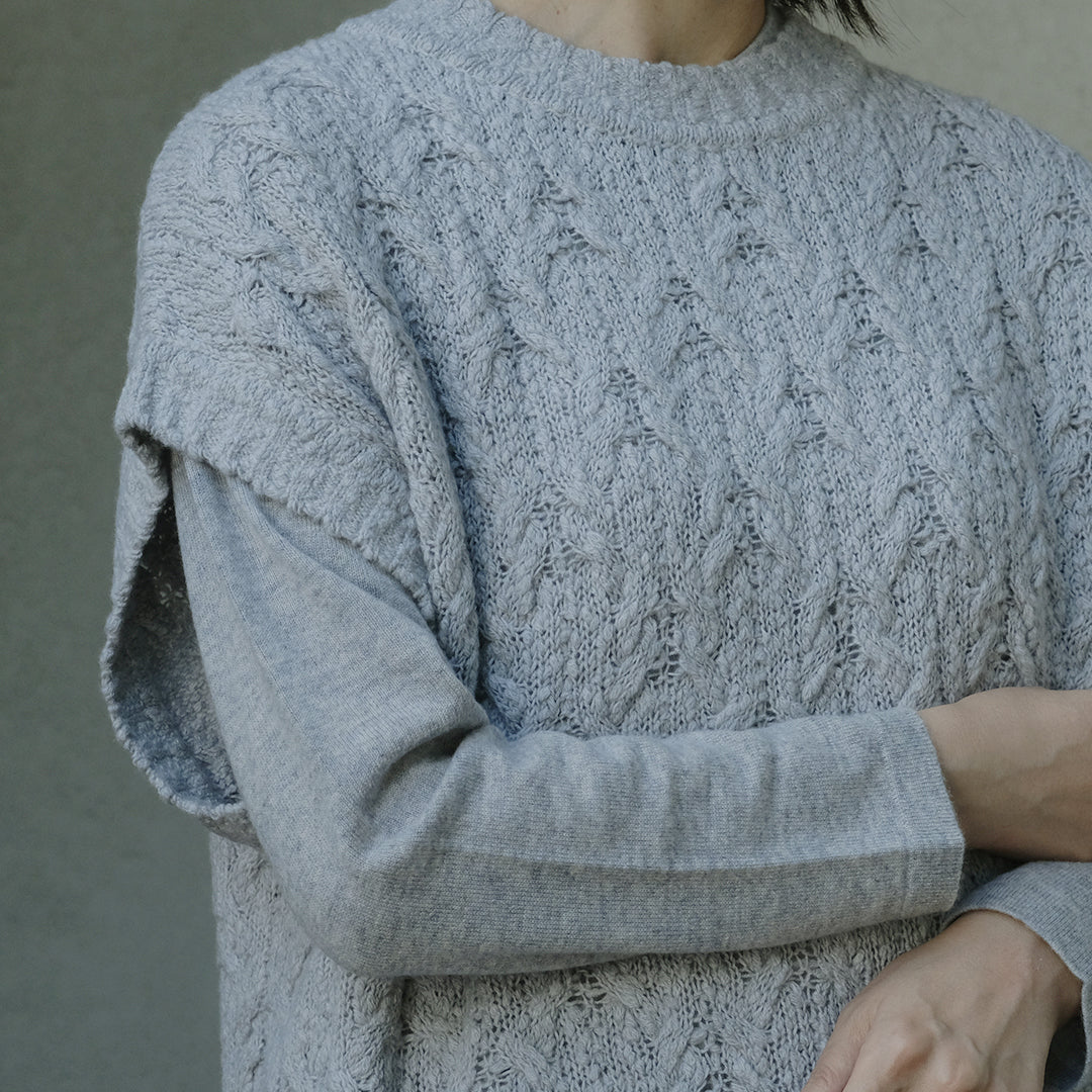 ［FREEMAN--B］柄編みベスト