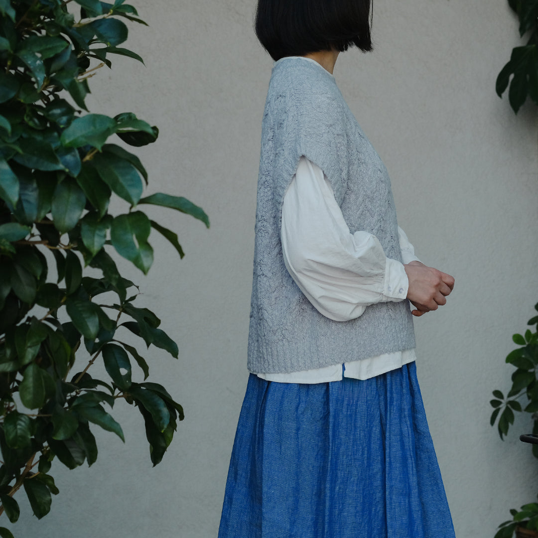 ［FREEMAN--B］柄編みベスト