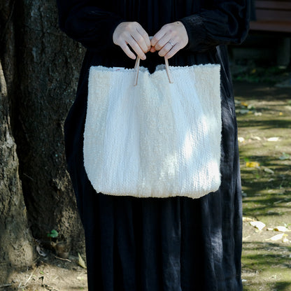 ［tatetoyoco］裂き織りバッグ（ポコ）