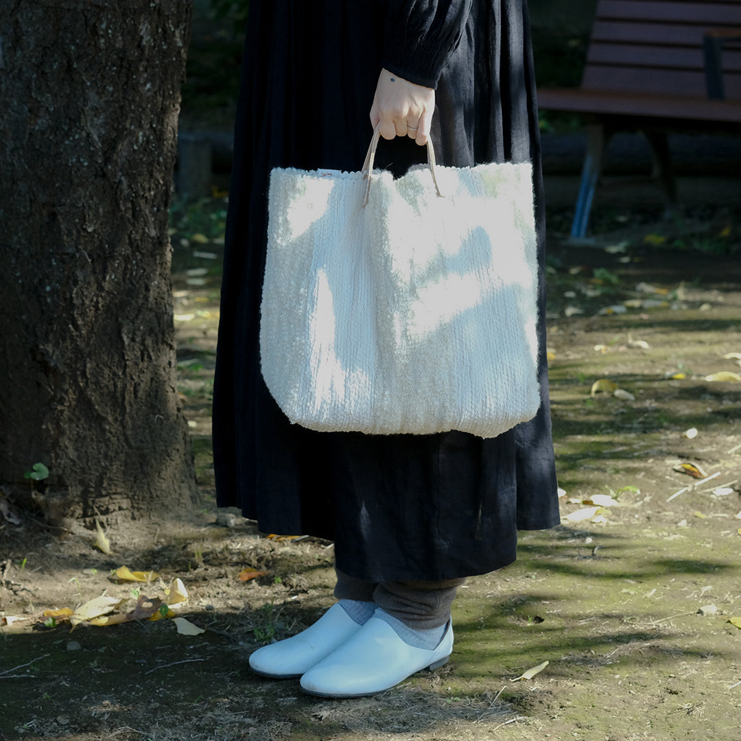 ［tatetoyoco］裂き織りバッグ（ポコ）