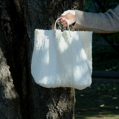 ［tatetoyoco］裂き織りバッグ（ポコ）