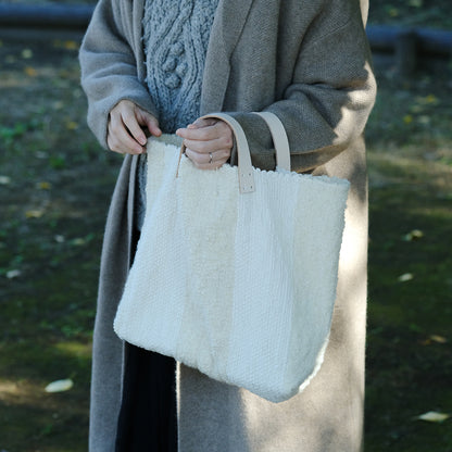 ［tatetoyoco］裂き織りバッグ（ポコ）