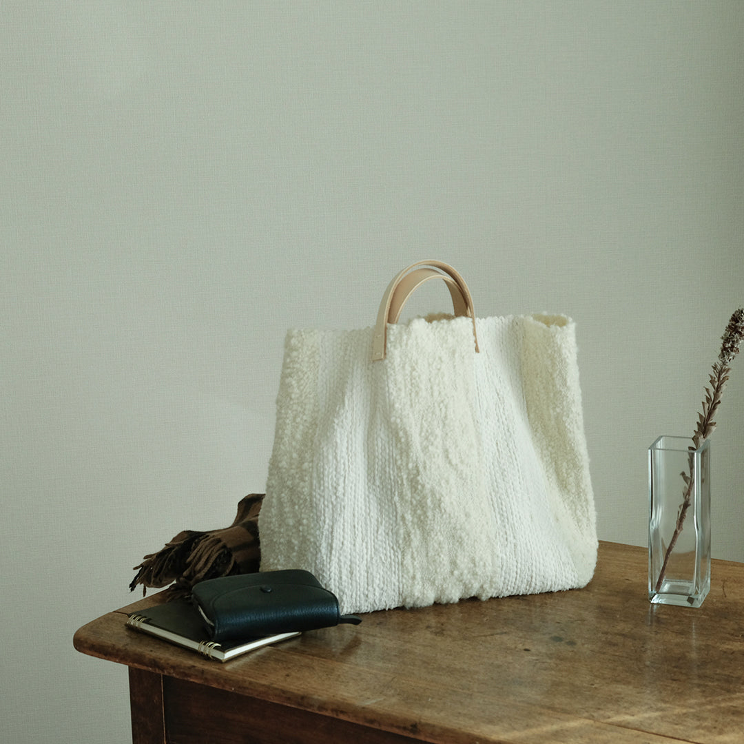 ［tatetoyoco］裂き織りバッグ（ポコ）