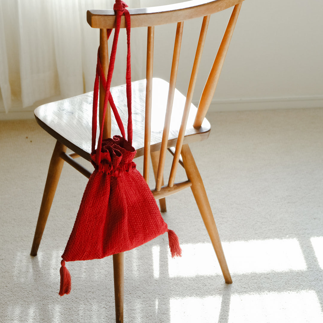 ［teori works × Envelope］tassel kinchaku（2025）