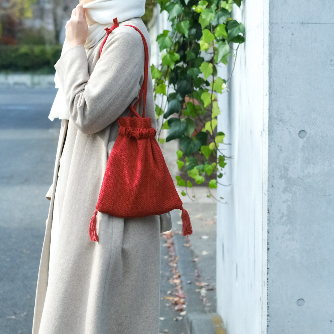 ［teori works × Envelope］tassel kinchaku（2025）