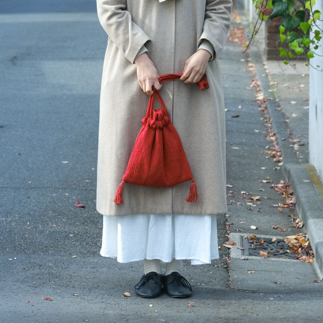 ［teori works × Envelope］tassel kinchaku（2025）