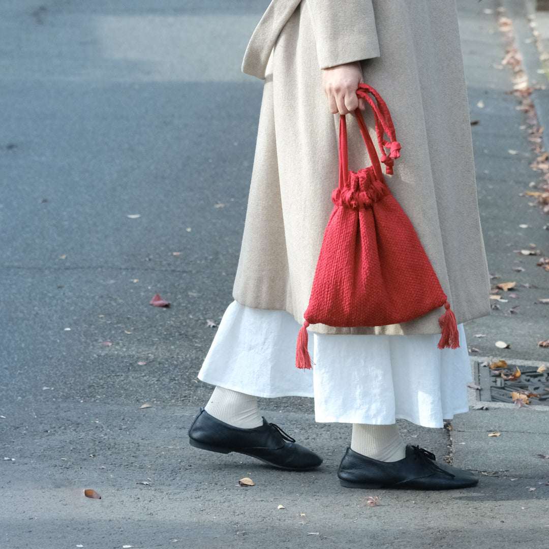 ［teori works × Envelope］tassel kinchaku（2025）