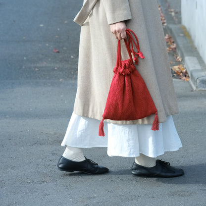 ［teori works × Envelope］tassel kinchaku（2025）