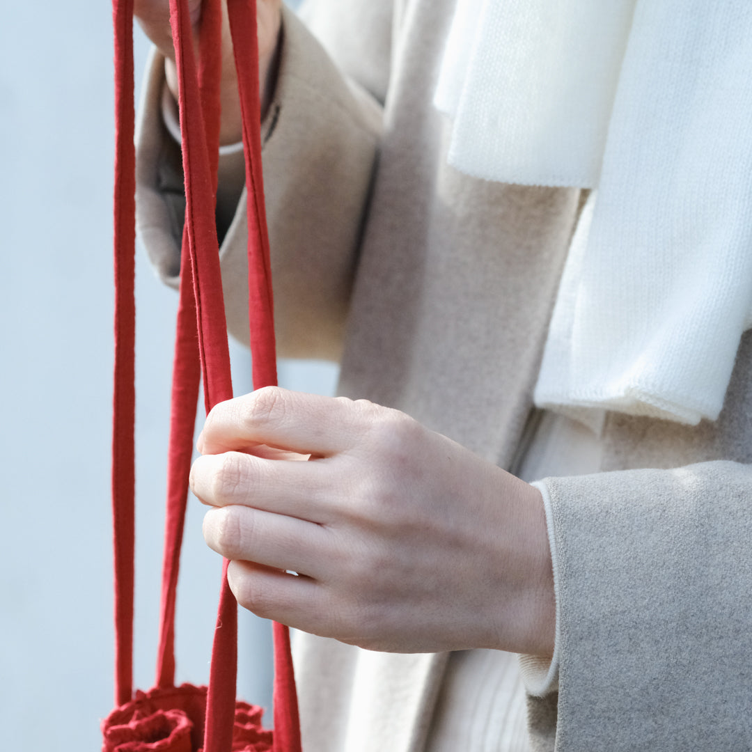 ［teori works × Envelope］tassel kinchaku（2025）