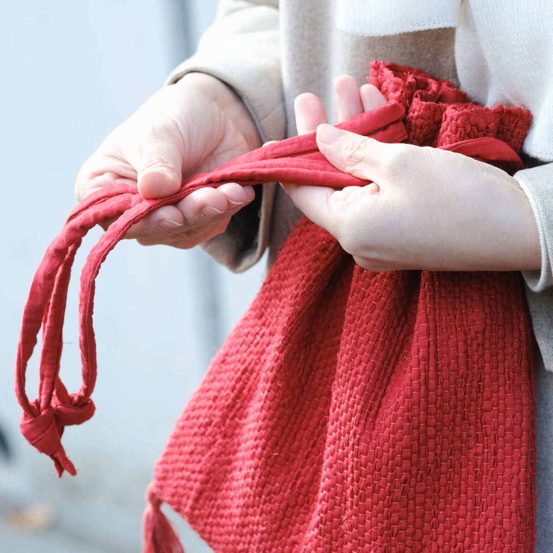 ［teori works × Envelope］tassel kinchaku（2025）