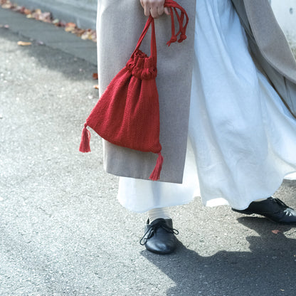 ［teori works × Envelope］tassel kinchaku（2025）