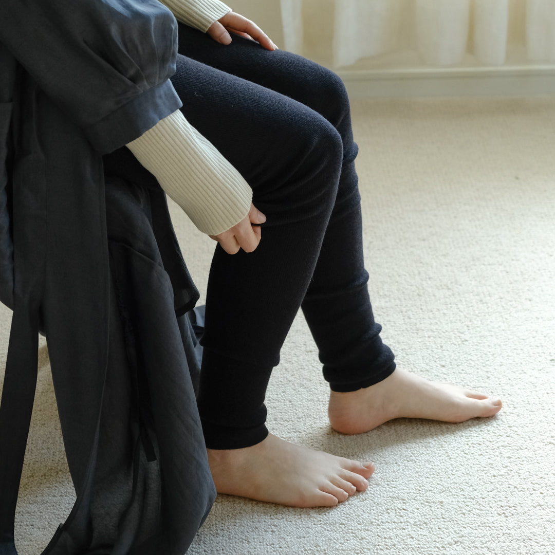 ［FREEMAN--B］アコーディオンリブロングレギンス