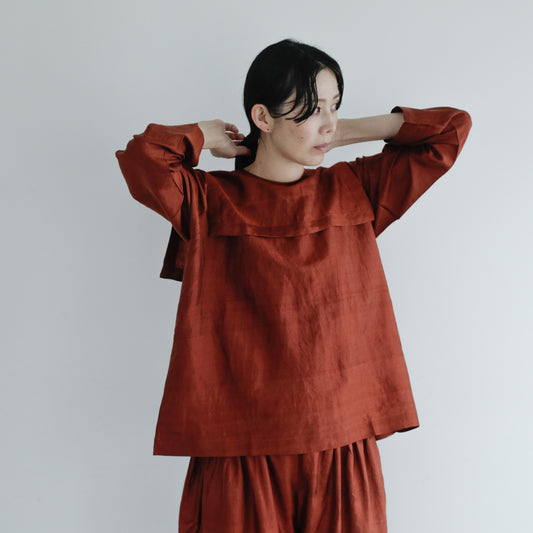 BUNON／Back Button Sailor Blouse（BN4034）