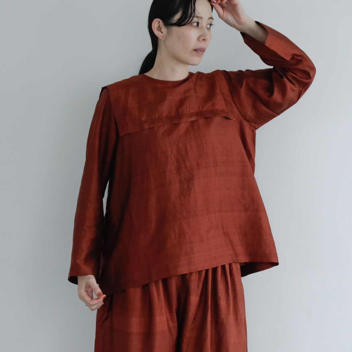 BUNON／Back Button Sailor Blouse（BN4034）
