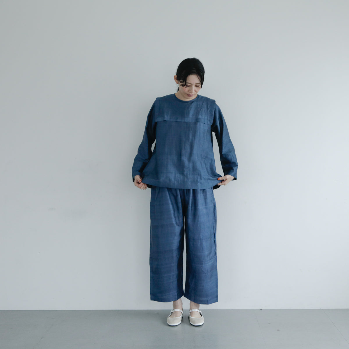 BUNON／Back Button Sailor Blouse（BN4034）