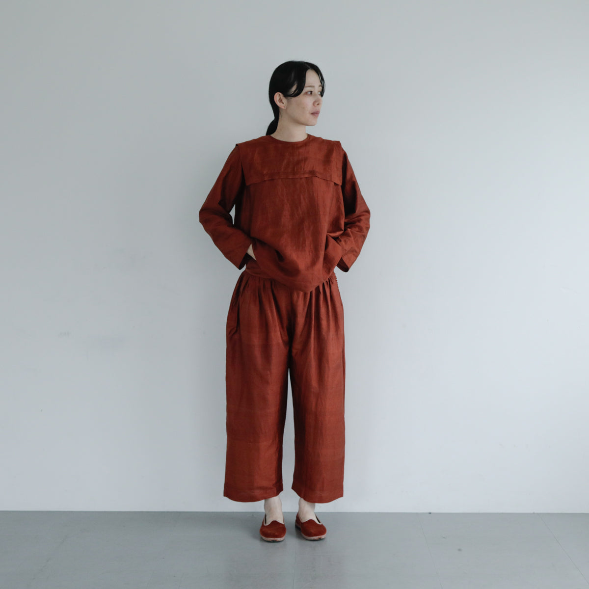 BUNON／Back Button Sailor Blouse（BN4034）