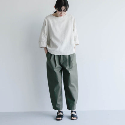 SALUÉ／【予約商品】ボートネックシャツ／リネン