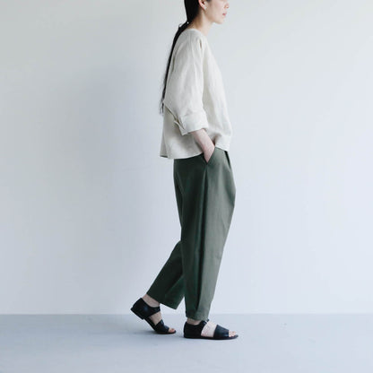 SALUÉ／【予約商品】ボートネックシャツ／リネン
