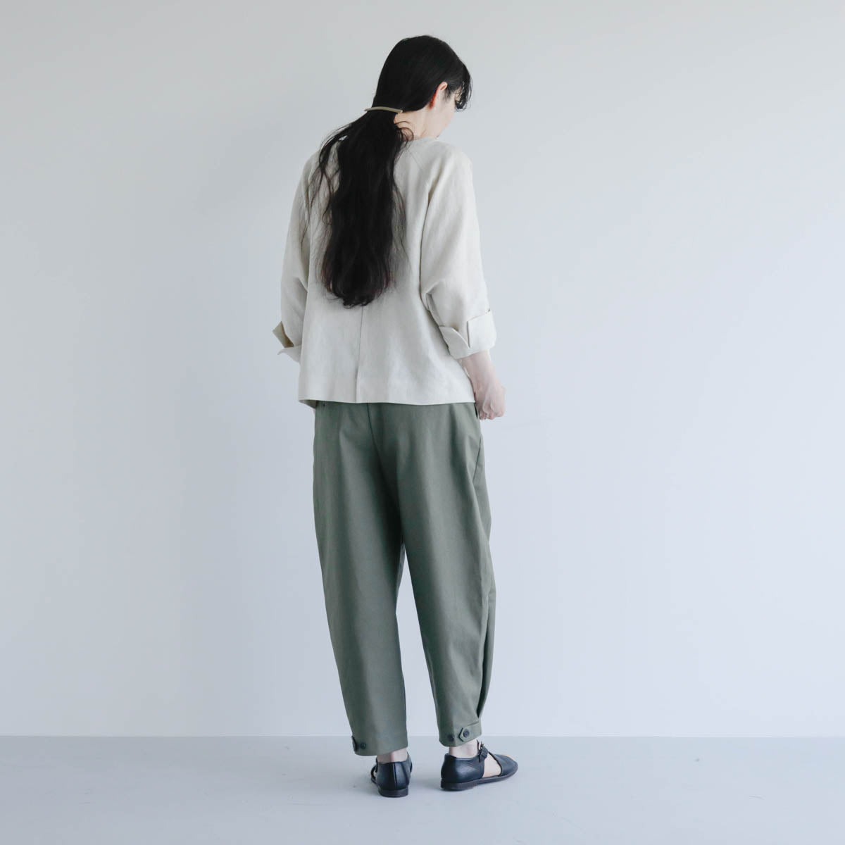 SALUÉ／【予約商品】ボートネックシャツ／リネン