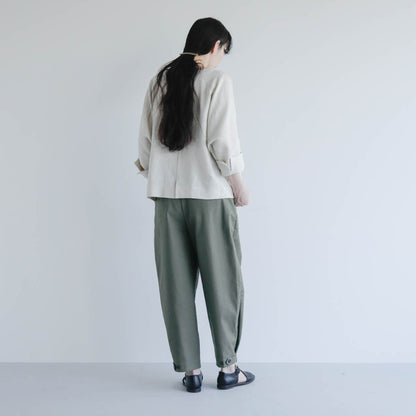 SALUÉ／【予約商品】ボートネックシャツ／リネン