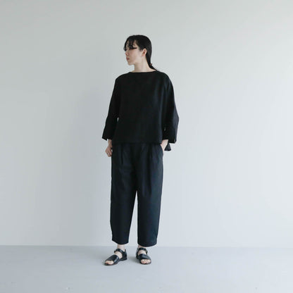 SALUÉ／【予約商品】ボートネックシャツ／リネン