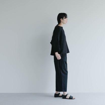 SALUÉ／【予約商品】ボートネックシャツ／リネン