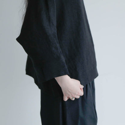 SALUÉ／【予約商品】ボートネックシャツ／リネン