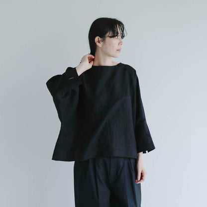 SALUÉ／【予約商品】ボートネックシャツ／リネン