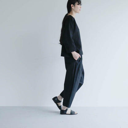 SALUÉ／【予約商品】ボートネックシャツ／リネン