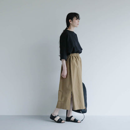 SALUÉ／【予約商品】ボートネックシャツ／リネン