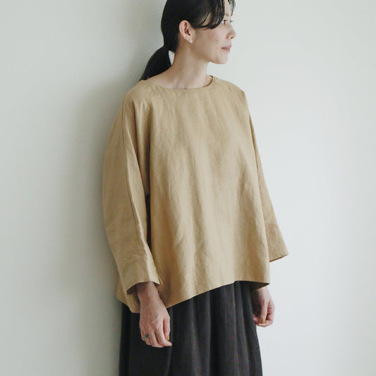 SALUÉ／【一部予約商品】ボートネックシャツ／リネン