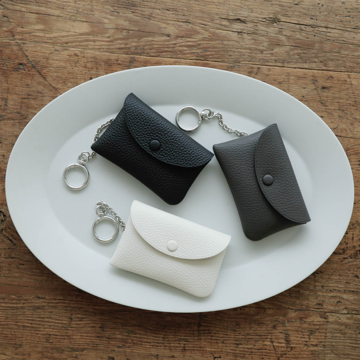 STUDIO LA CAUSE／【受注商品】内縫いフラップキーケース KEY 032 EM